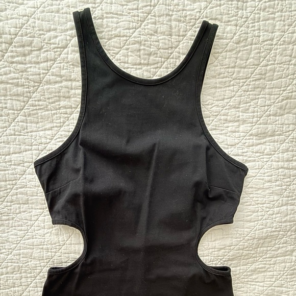 👗FRAME Cut Out Midi Dress 100% Organic Cotton - Picture 4 of 13